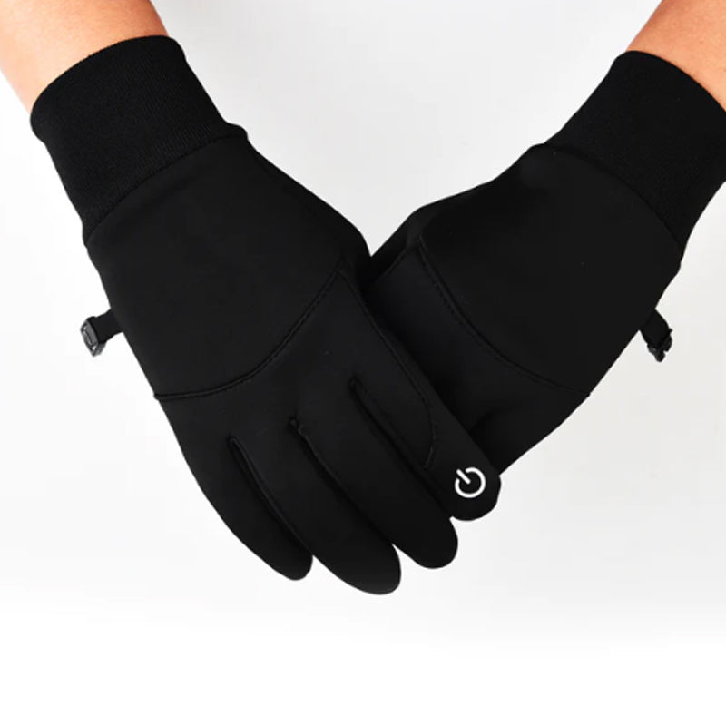 Water-Repellent Thermal Gloves with Fleece Lining and Grip