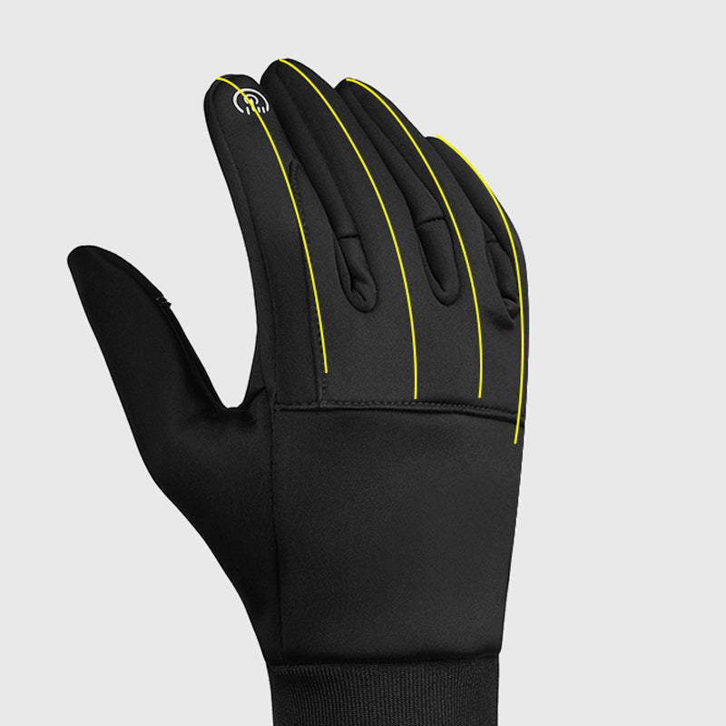 Water-Repellent Thermal Gloves with Fleece Lining and Grip