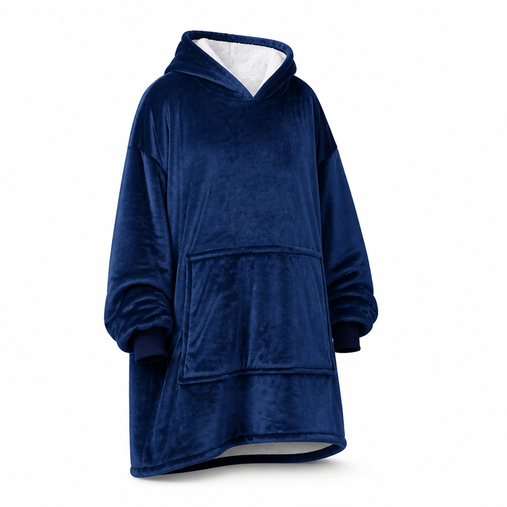 Oversized Plush Fleece Blanket Hoodie, One Size Fits All