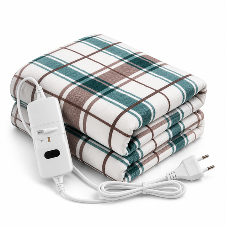 Plushley™ Electric Heated Blanket with Auto Thermostat, 9 Heat Settings
