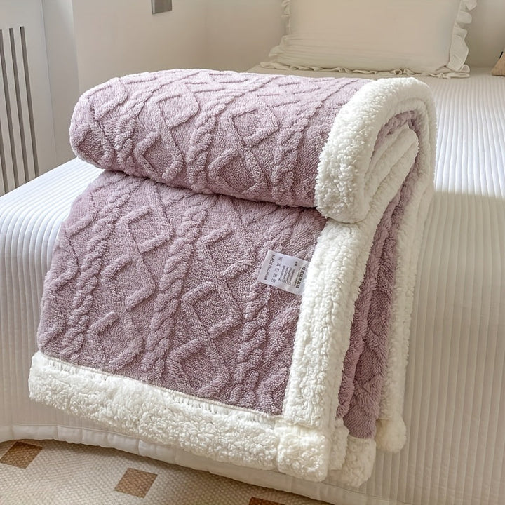 CozyNest - Reversible Fleece Blanket for Fall and Winter