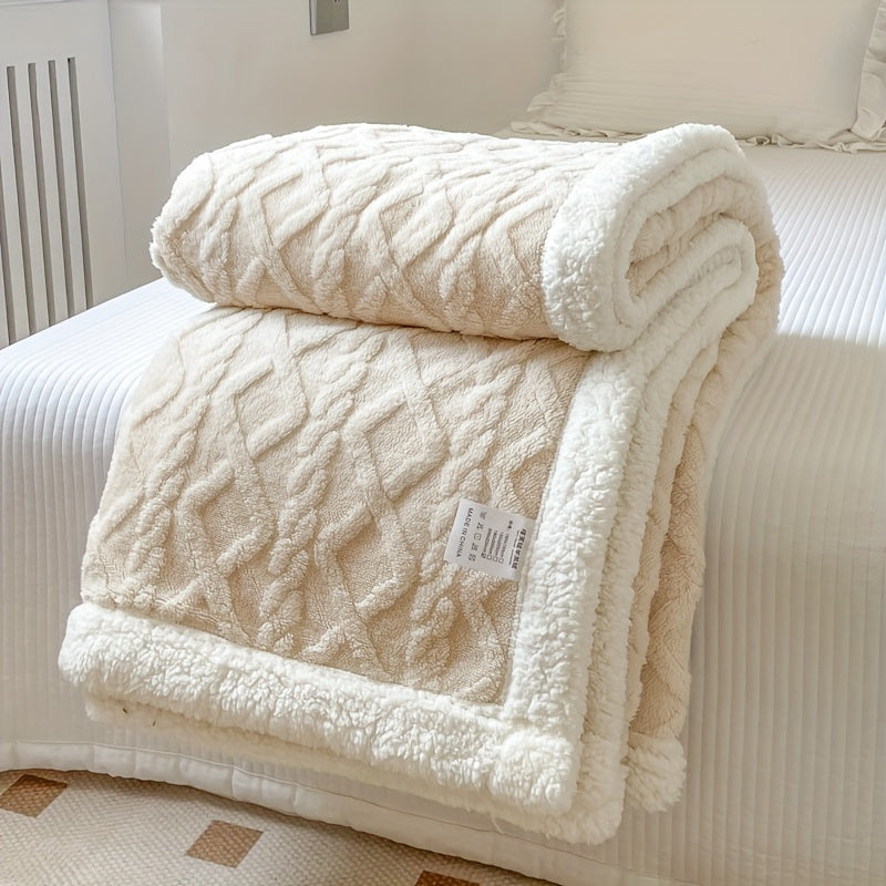 CozyNest - Reversible Fleece Blanket for Fall and Winter