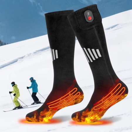 Plushley™ USB Rechargeable Heated Socks for Toes and Soles
