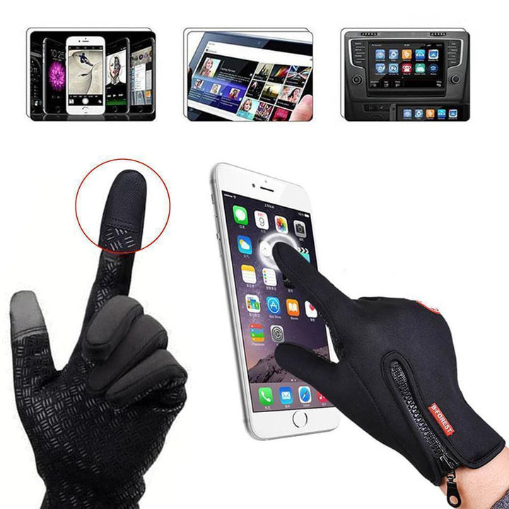 Waterproof Thermal Gloves with 3 Touchscreen Fingers