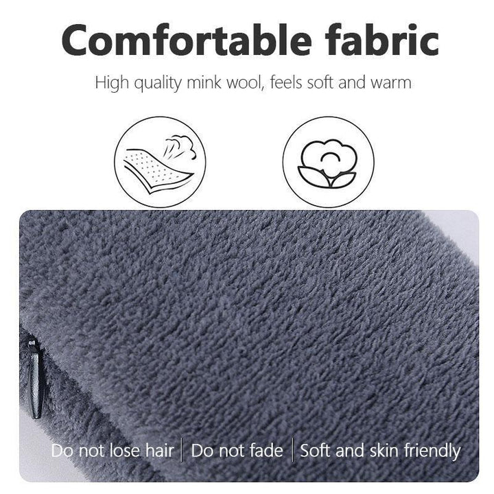 Plushley™ Heated Scarf with Vibration Massage and 3000 mAh Battery