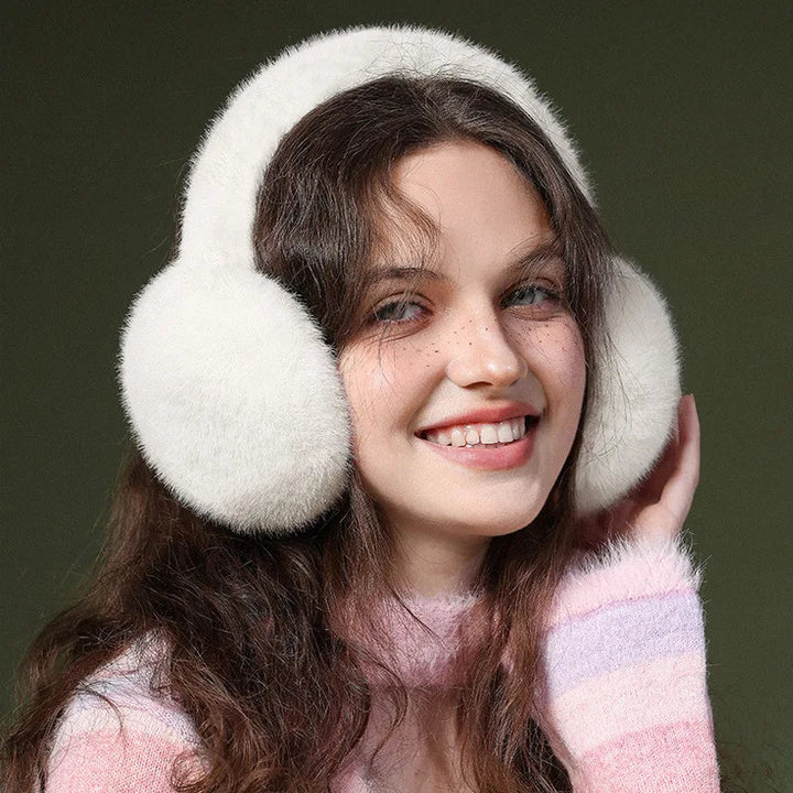 Plush Foldable Earmuffs That Stay Put on Windy Days