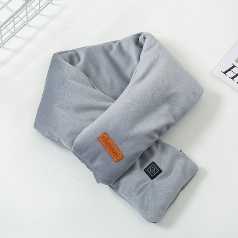 Plushley™ USB Heated Velvet Scarf with 3 Heat Levels up to 52°C