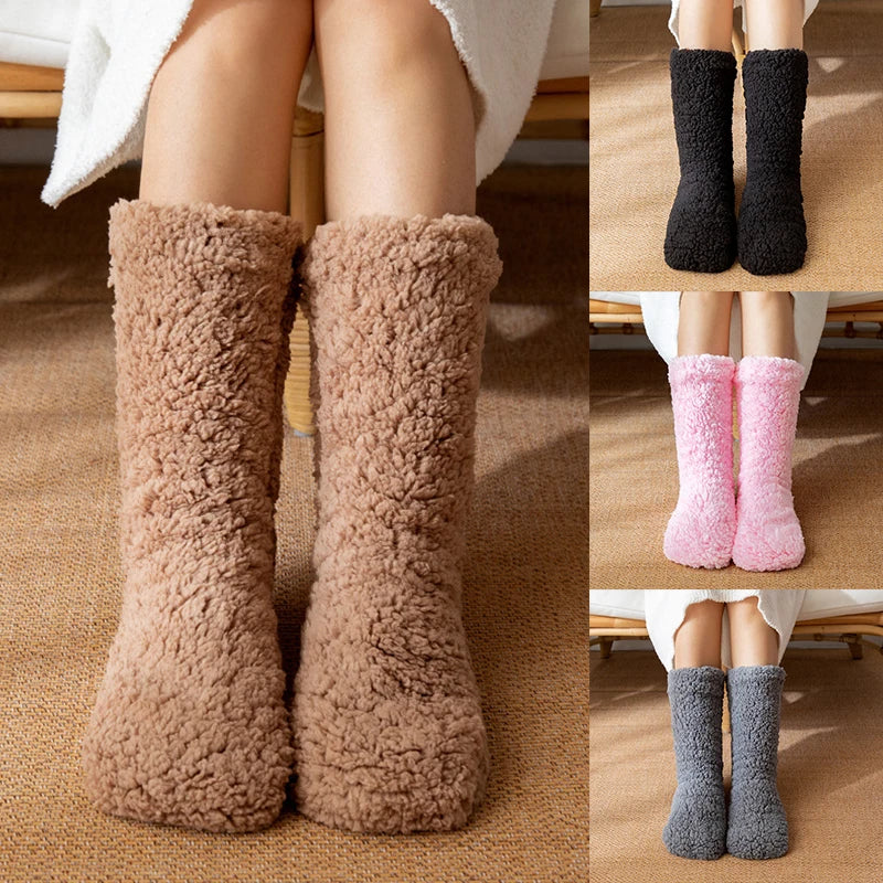 Thick Plush Fleece Socks for Cozy Nights at Home