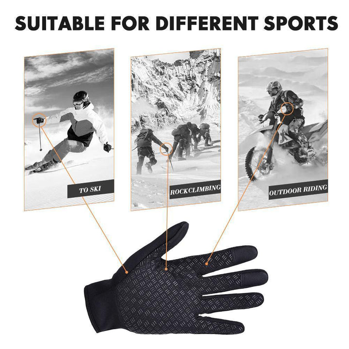 Waterproof Thermal Gloves with 3 Touchscreen Fingers