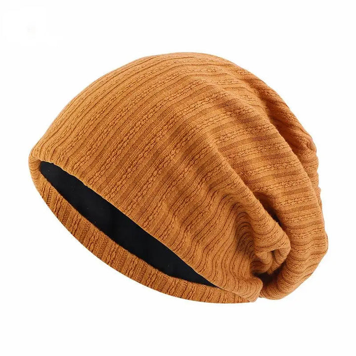 Wheat Pattern Cotton Beanie with Soft Double Layer