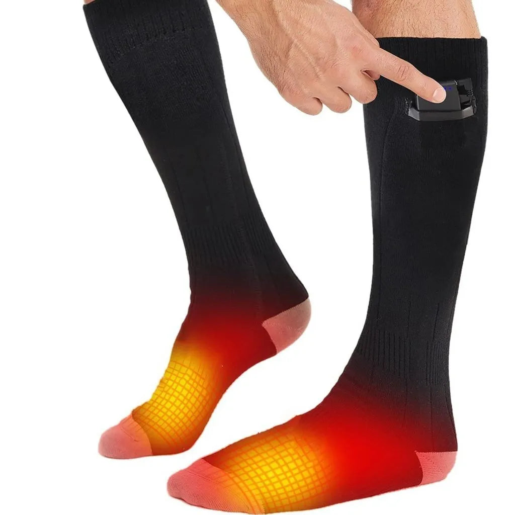 Plushley™ Rechargeable Heated Socks, 2 Pairs with 3 Heat Settings