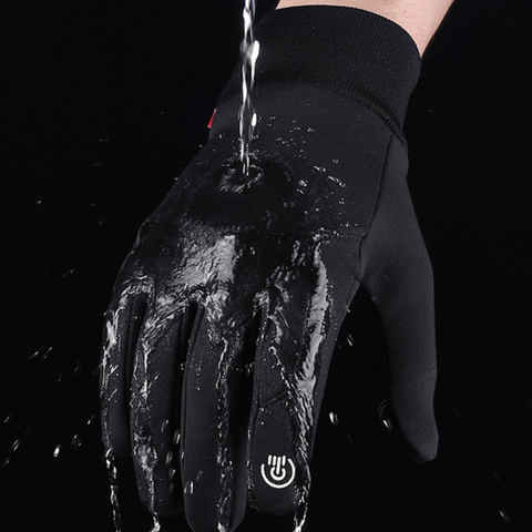 Waterproof Winter Gloves with Fleece Lining and Touchscreen