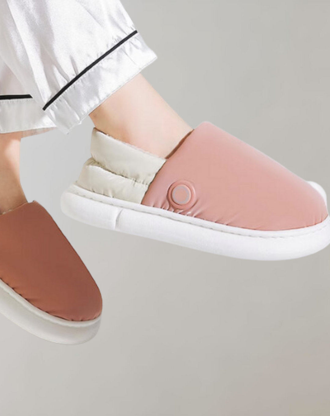 Plushley™ Heated Slippers with Rapid Warm-Up and Minimal Design