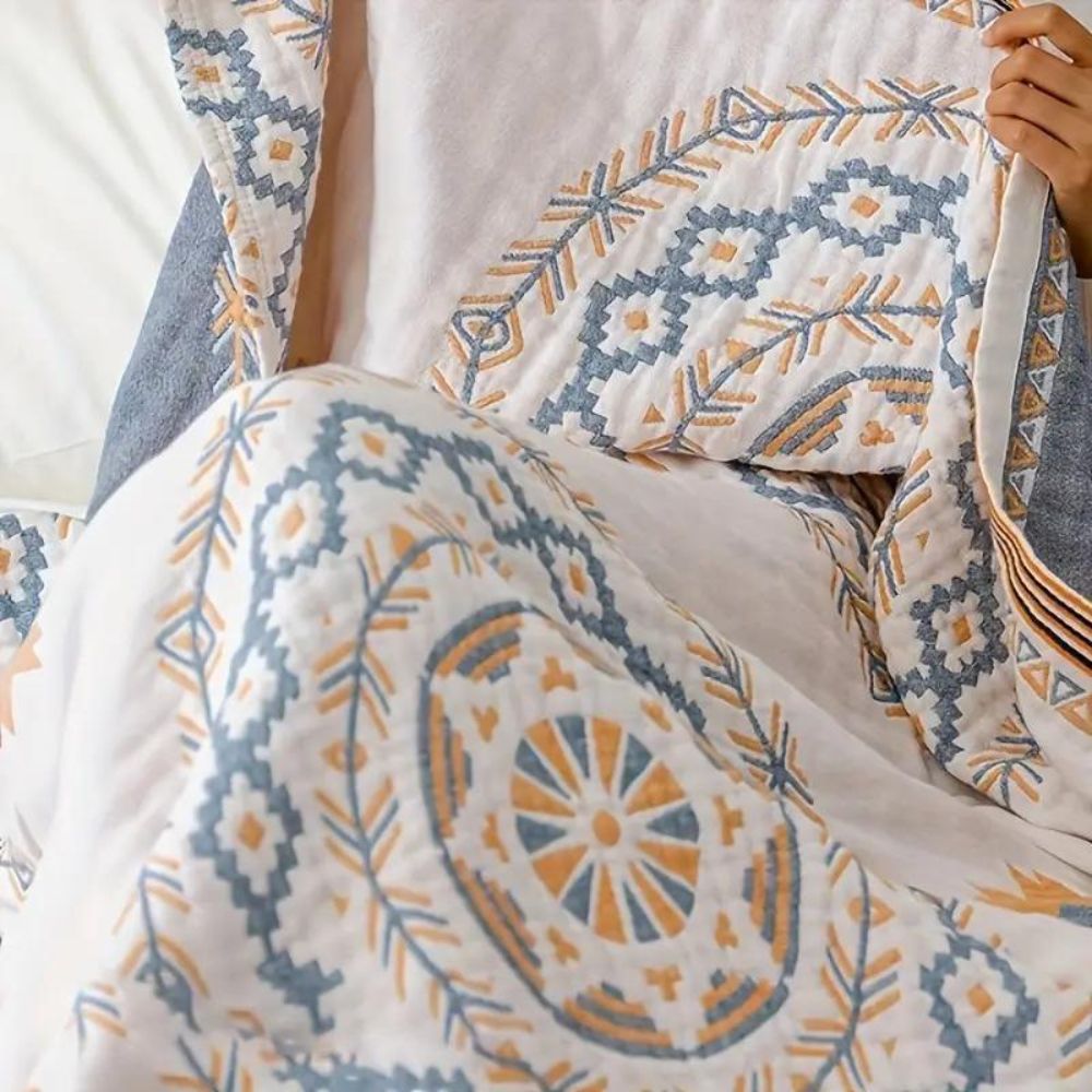Cotton Mandala Throw Blanket for Home Decor