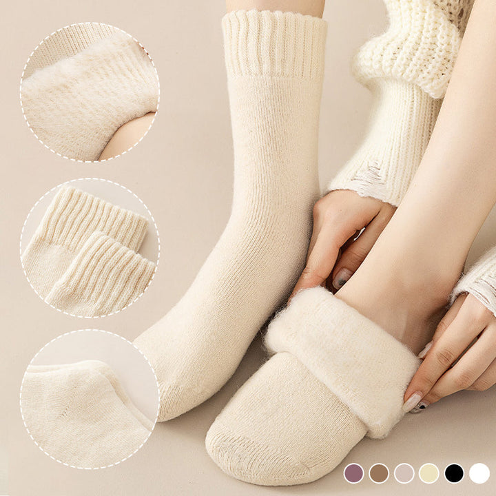 3-Pair Unisex Thermal Socks with Soft Fleece Lining