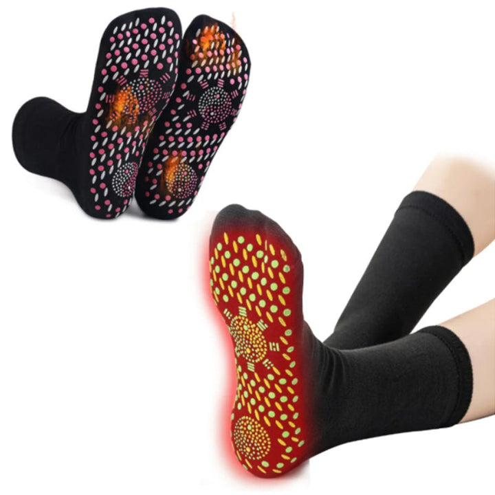 Plushley™ Self-Warming Tourmaline Socks with Acupressure-Style Texture