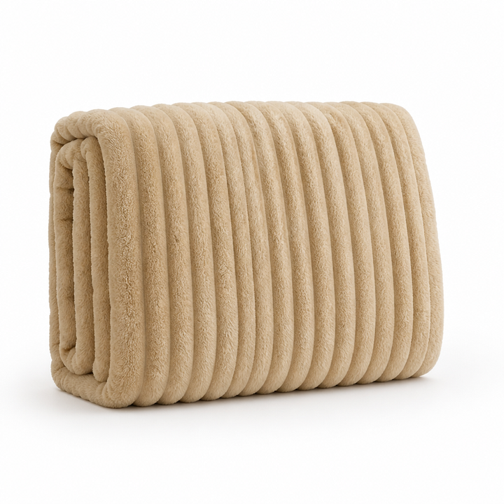Soft Ribbed Fleece Throw Blanket That Won&