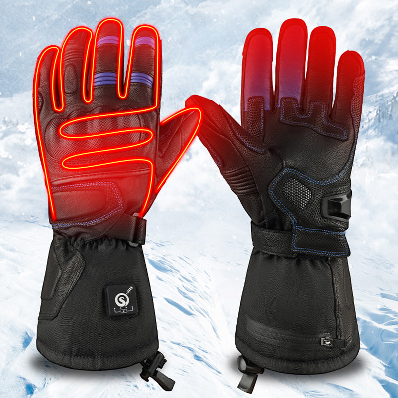 Plushley™ Windproof Rechargeable Heated Gloves with Non-Slip Grip