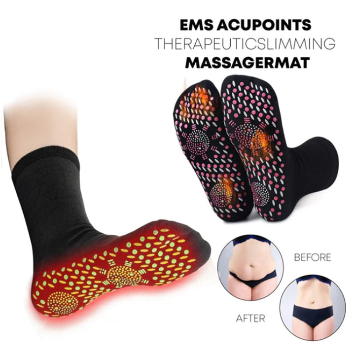 Plushley™ Self-Warming Tourmaline Socks with Acupressure-Style Texture