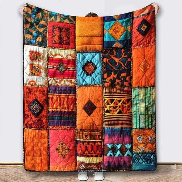 Reversible Flannel Throw Blanket with Nine Sleeping Cats