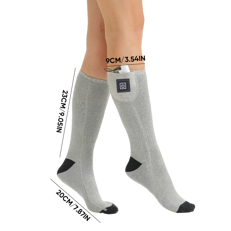 Plushley™ Rechargeable Heated Socks with Adjustable Temperature