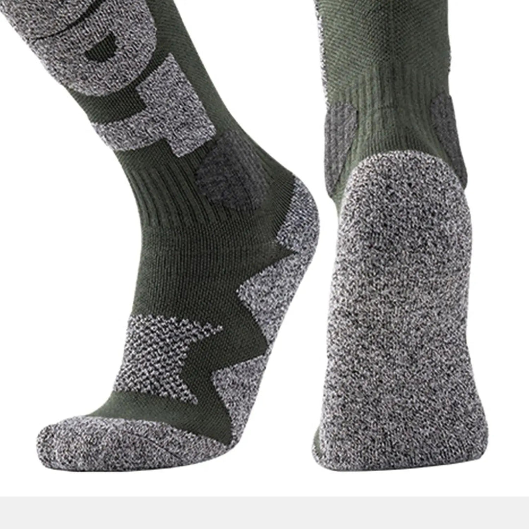 Merino Wool Blend Ski Socks with Cushioned Warmth