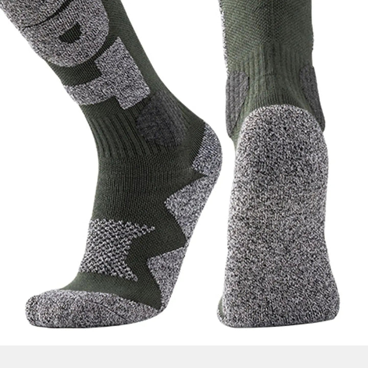 Merino Wool Blend Ski Socks with Cushioned Warmth