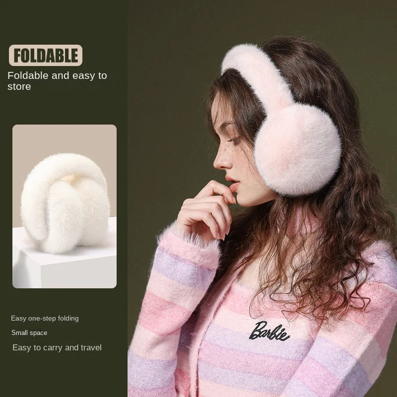 Plush Foldable Earmuffs That Stay Put on Windy Days