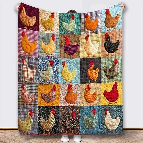 Reversible Flannel Throw Blanket with Nine Sleeping Cats