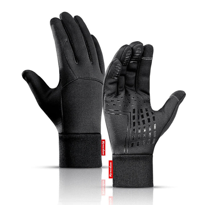 Water-Repellent Thermal Gloves with Fleece Lining and Grip