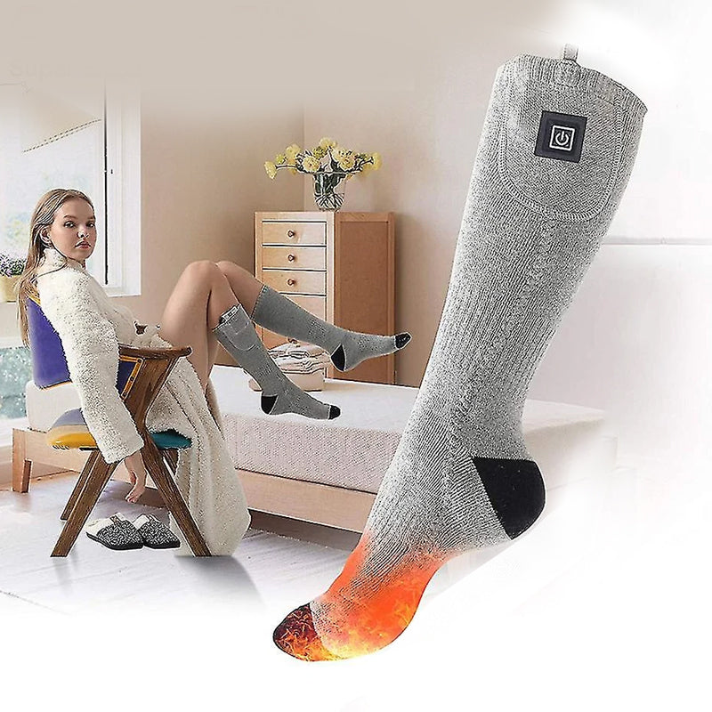 Plushley™ Rechargeable Heated Socks with Adjustable Temperature