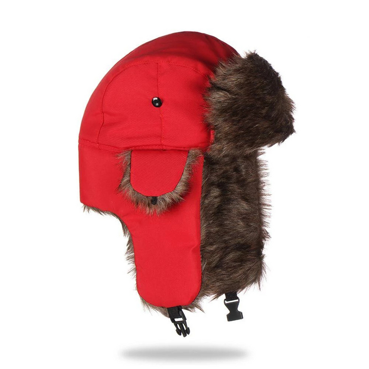 Faux Fur Aviator Trapper Hat with Warm Earflaps