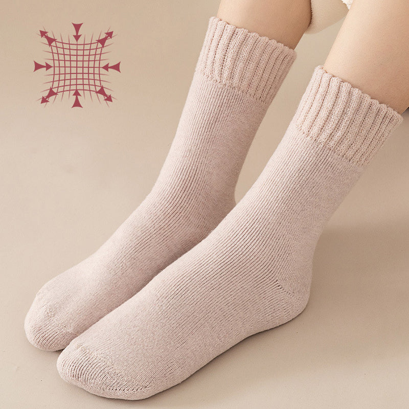 Fleece-Lined Thermal Socks, Value Pack of 3 Pairs