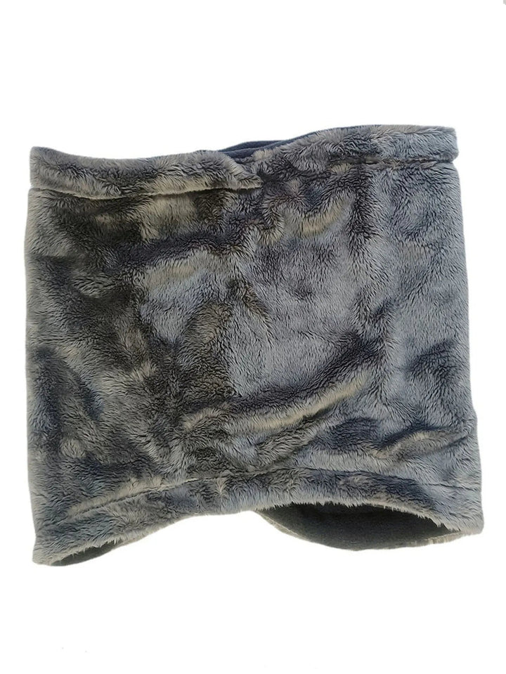 Fleece Balaclava Neck Warmer with Plush Lining and Adjustable Toggle