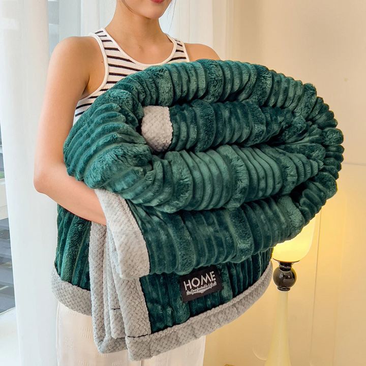 Warm Plush Winter Blanket for Bed &amp; Sofa