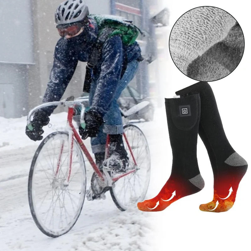 Plushley™ Rechargeable Heated Socks with Adjustable Temperature