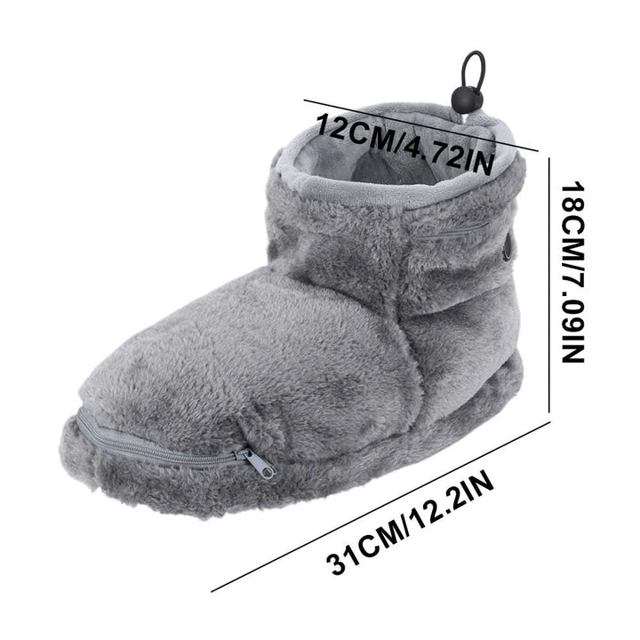 Plushley™ USB Heated Plush Slippers for Warm, Cozy Feet at Home