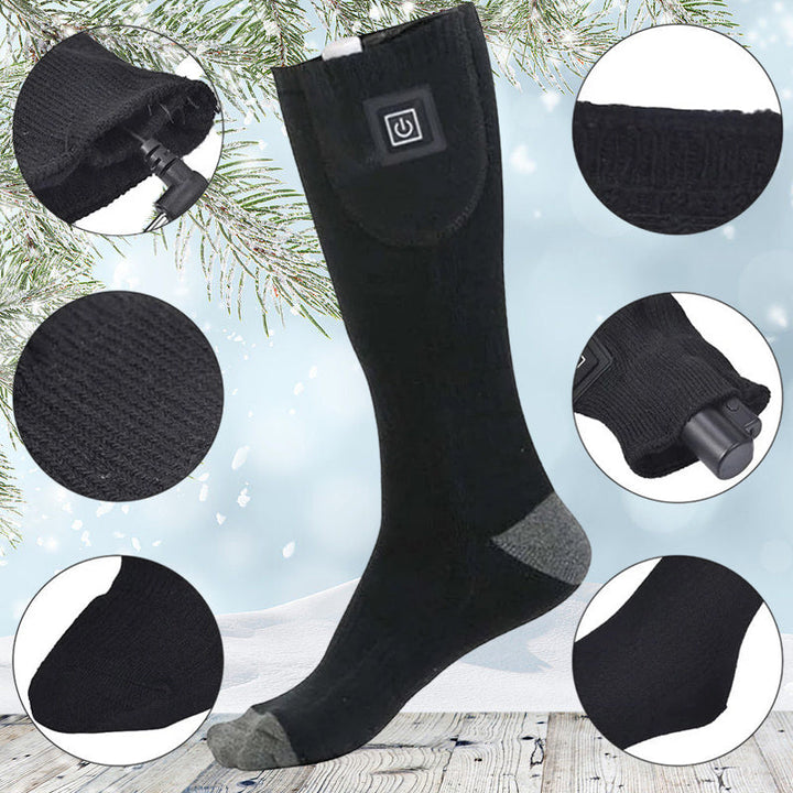 Plushley™ Rechargeable Heated Socks with Adjustable Temperature