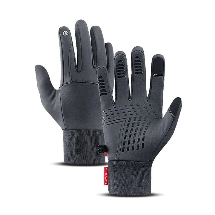 Water-Repellent Thermal Gloves with Fleece Lining and Grip