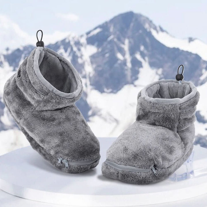 Plushley™ USB Heated Plush Slippers for Warm, Cozy Feet at Home