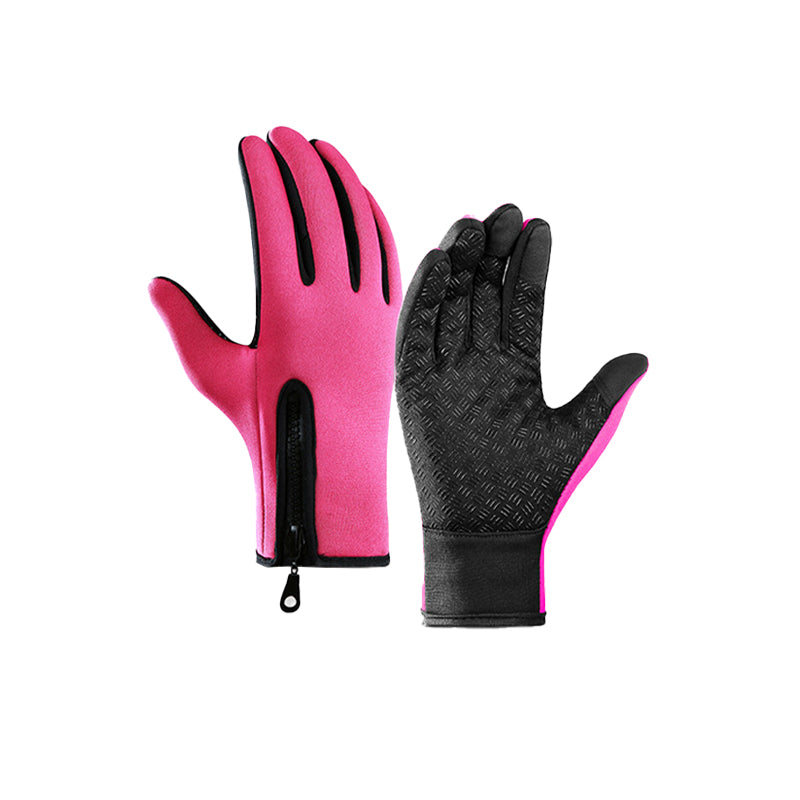 Warm Thermal Gloves with 3 Touchscreen Fingers and Zip Fit