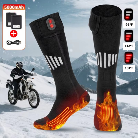 Plushley™ USB Rechargeable Heated Socks for Toes and Soles