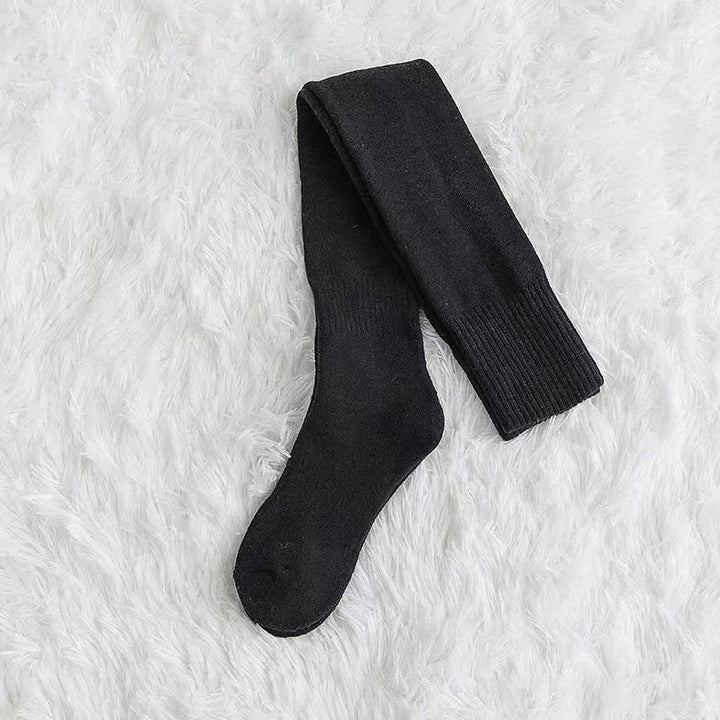 Cable Knit Thigh-High Socks with a Comfy Stretch Fit