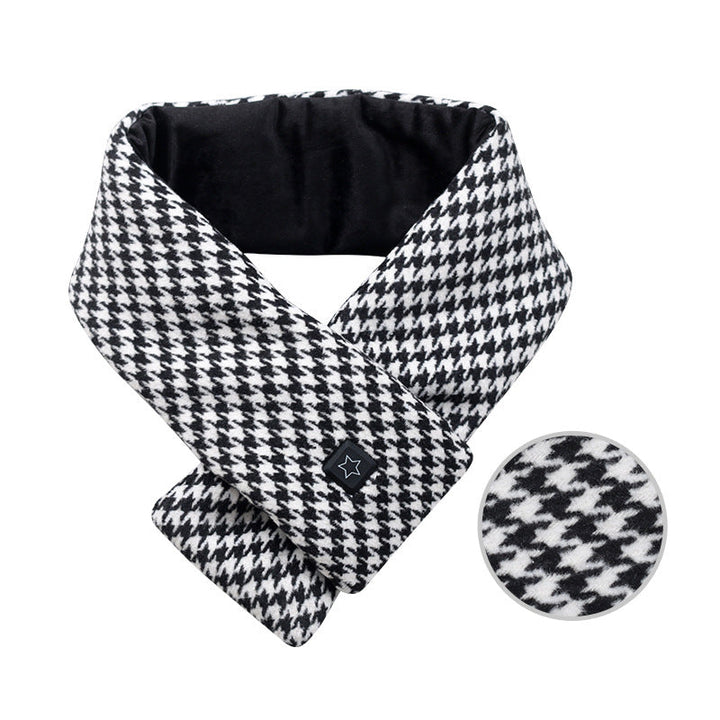Plushley™ Cotton Heated Scarf with 3 Heat Levels and 7-Hour Battery