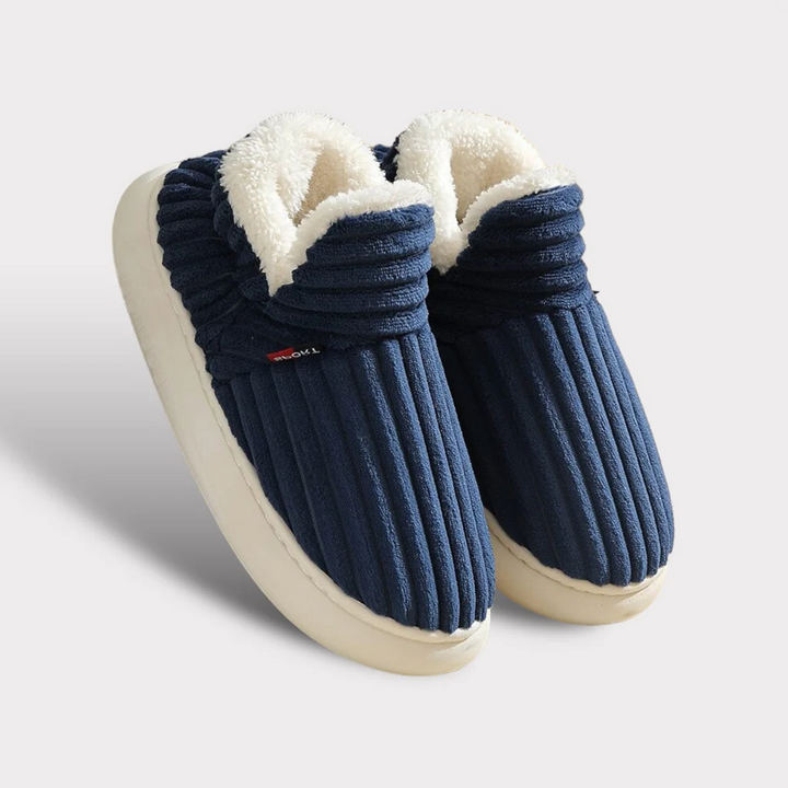 Fluffy Fleece Winter Slippers with Thick, Non-Slip Soles