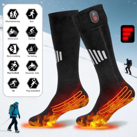 Plushley™ USB Rechargeable Heated Socks for Toes and Soles
