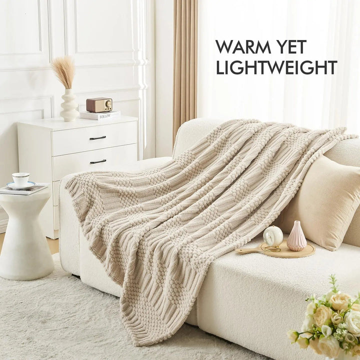Fluffy Plush Fleece Throw Blanket for Couch and Bed