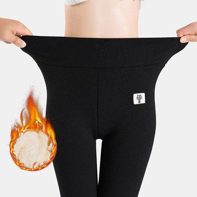 Thick Fleece Lined Thermal Leggings for Women
