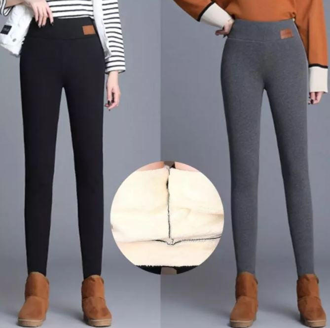 Thick Fleece Lined Thermal Leggings for Women