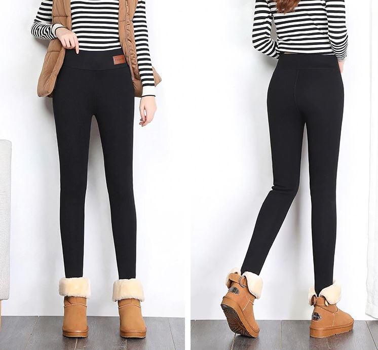 Thick Fleece Lined Thermal Leggings for Women